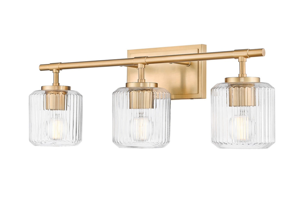Z-Lite 7515-3V-MGLD Three Light Vanity, Modern Gold