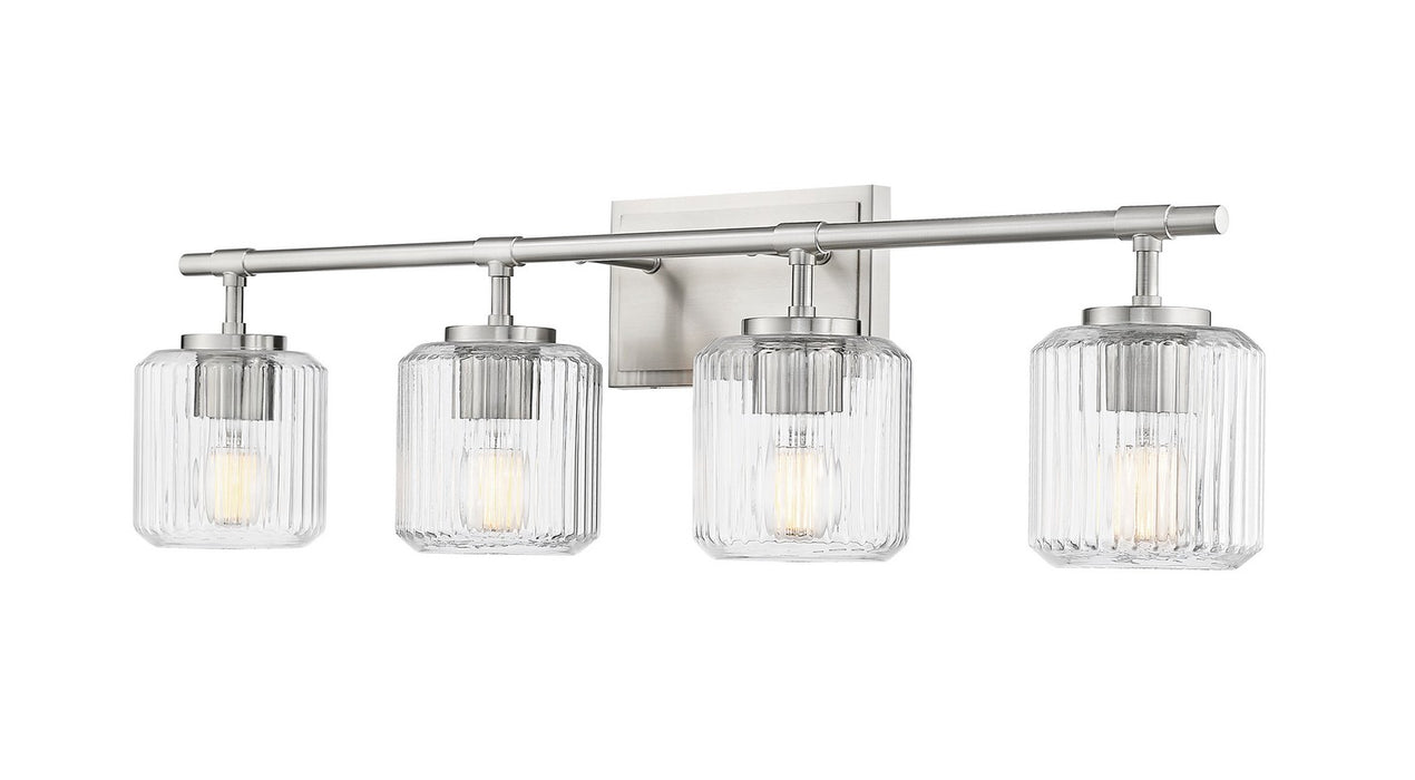 Z-Lite 7515-4V-BN Four Light Vanity, Brushed Nickel
