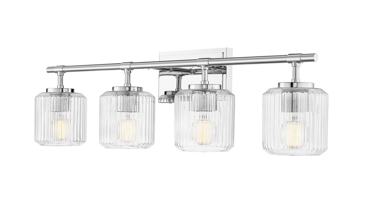 Z-Lite 7515-4V-CH Four Light Vanity, Chrome
