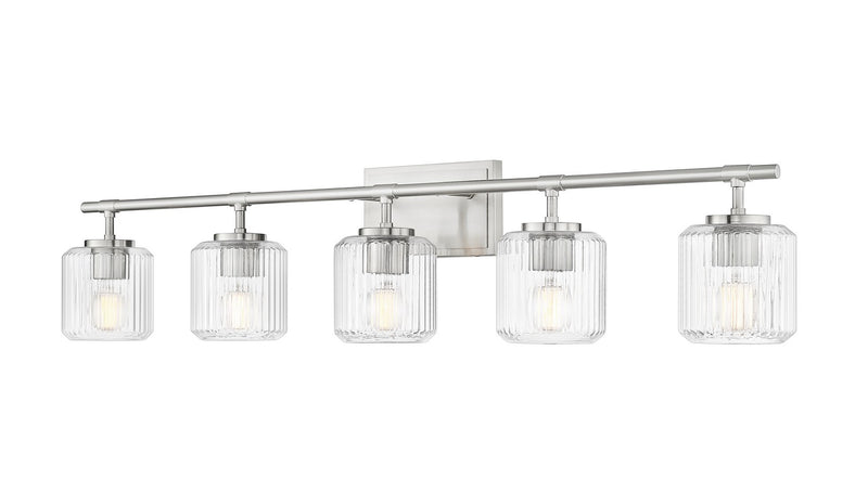 Z-Lite 7515-5V-BN Five Light Vanity, Brushed Nickel