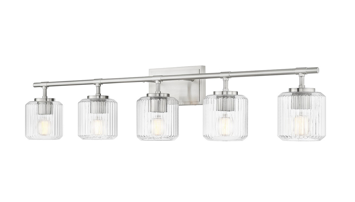Z-Lite 7515-5V-BN Five Light Vanity, Brushed Nickel