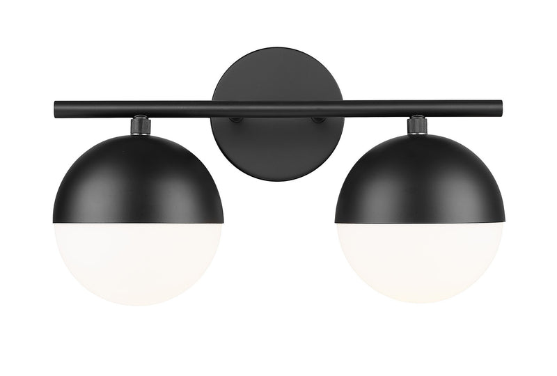 Z-Lite 7517-2V-MB Two Light Vanity, Matte Black