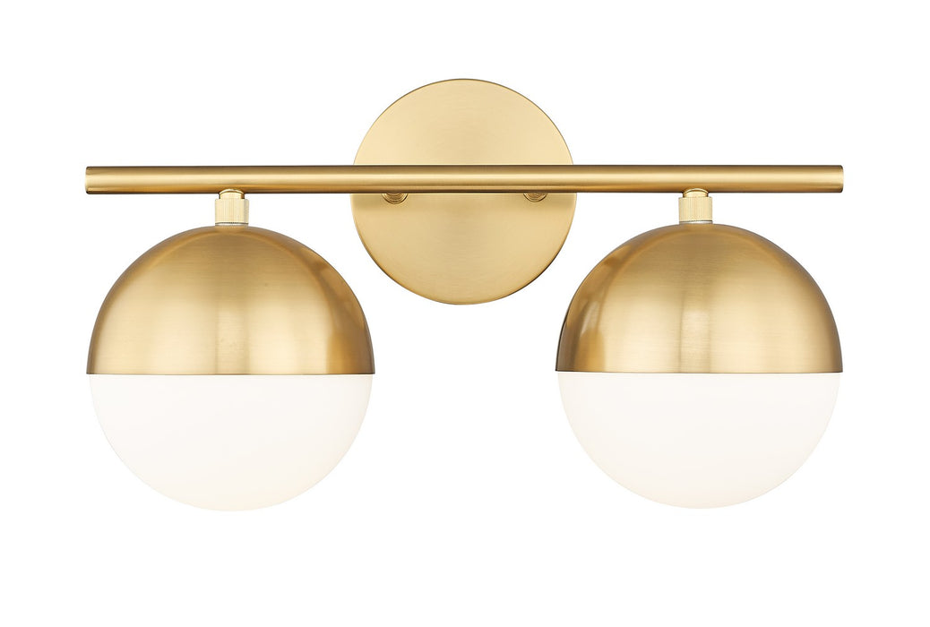Z-Lite 7517-2V-MGLD Two Light Vanity, Modern Gold