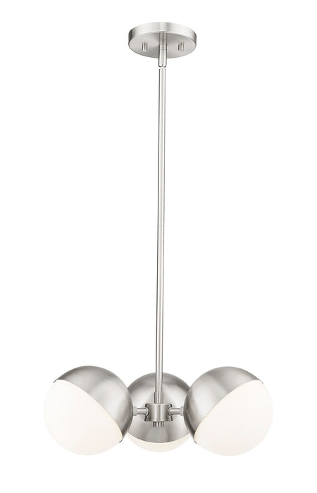 Z-Lite 7517-3BN Three Light Chandelier, Brushed Nickel