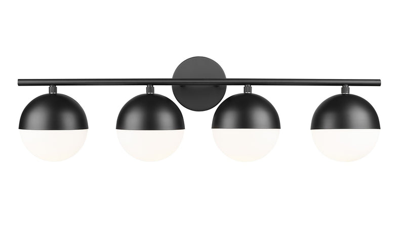 Z-Lite 7517-4V-MB Four Light Vanity, Matte Black