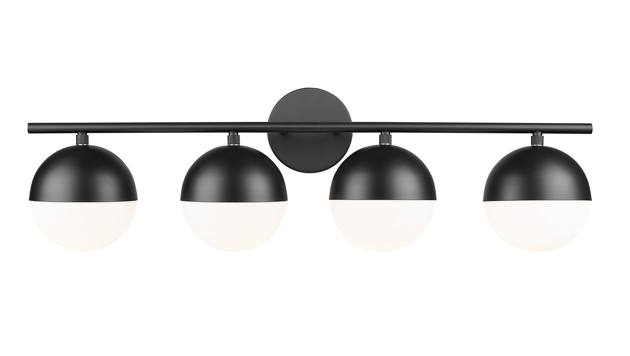 Z-Lite 7517-4V-MB Four Light Vanity, Matte Black