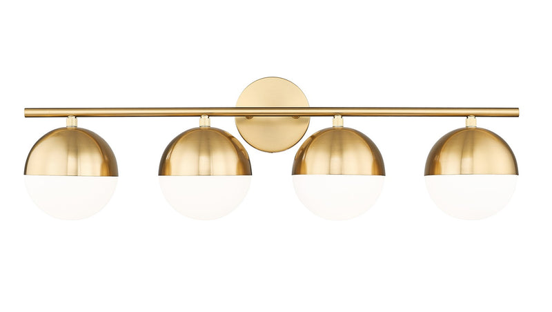 Z-Lite 7517-4V-MGLD Four Light Vanity, Modern Gold