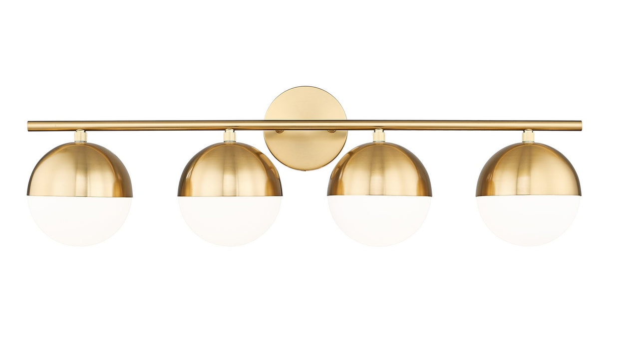 Z-Lite 7517-4V-MGLD Four Light Vanity, Modern Gold