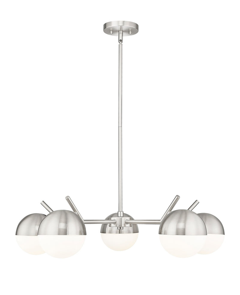 Z-Lite 7517-5BN Five Light Chandelier, Brushed Nickel