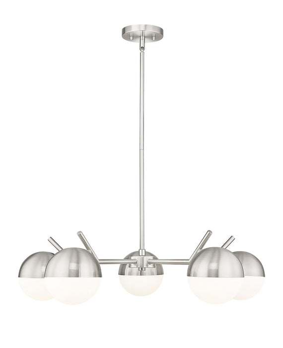 Z-Lite 7517-5BN Five Light Chandelier, Brushed Nickel