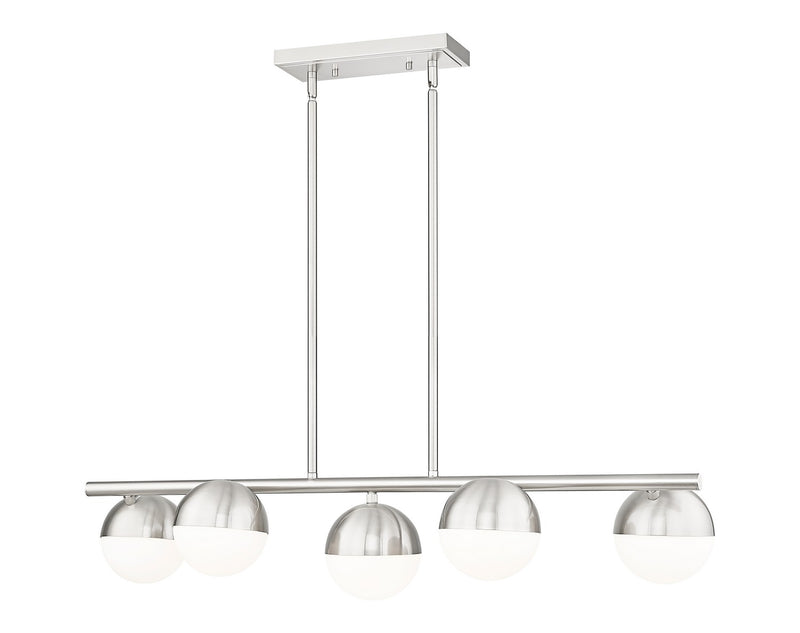 Z-Lite 7517-5L-BN Five Light Linear Chandelier, Brushed Nickel