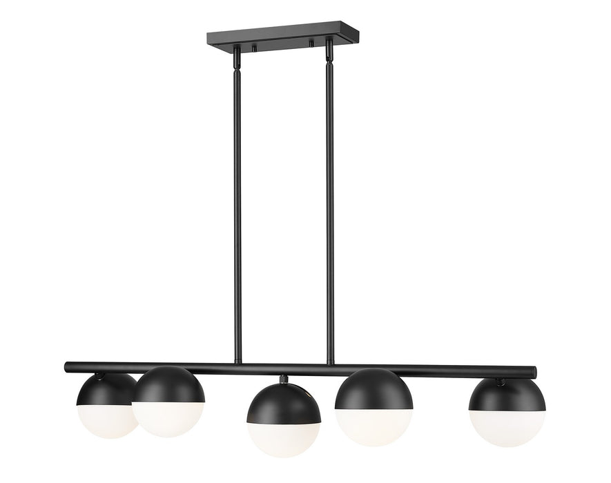 Z-Lite 7517-5L-MB Five Light Linear Chandelier, Matte Black