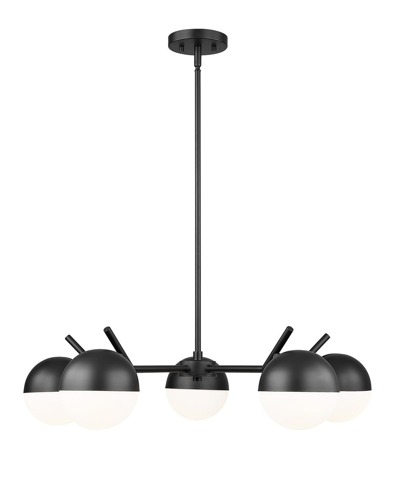 Z-Lite 7517-5MB Five Light Chandelier, Matte Black