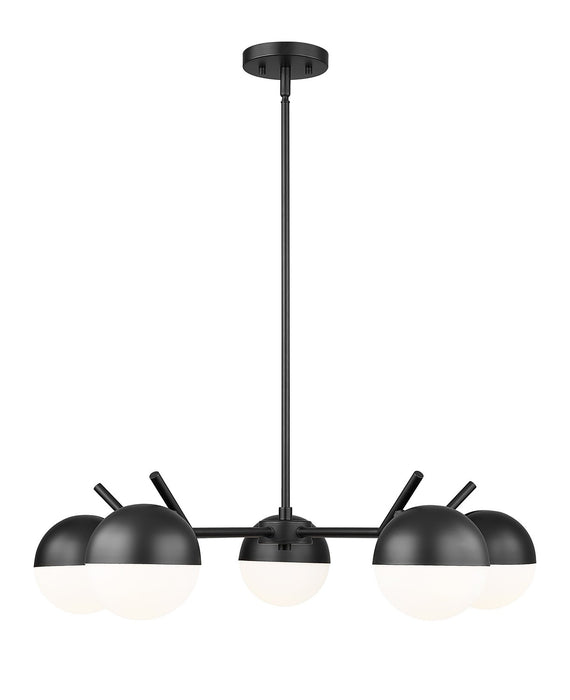 Z-Lite 7517-5MB Five Light Chandelier, Matte Black