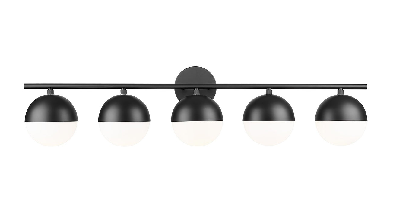 Z-Lite 7517-5V-MB Five Light Vanity, Matte Black
