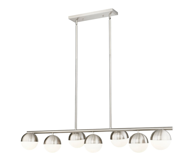 Z-Lite 7517-7L-BN Seven Light Linear Chandelier, Brushed Nickel