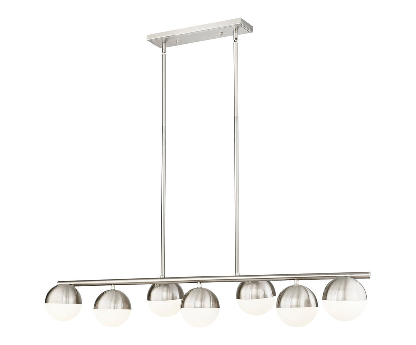 Z-Lite 7517-7L-BN Seven Light Linear Chandelier, Brushed Nickel