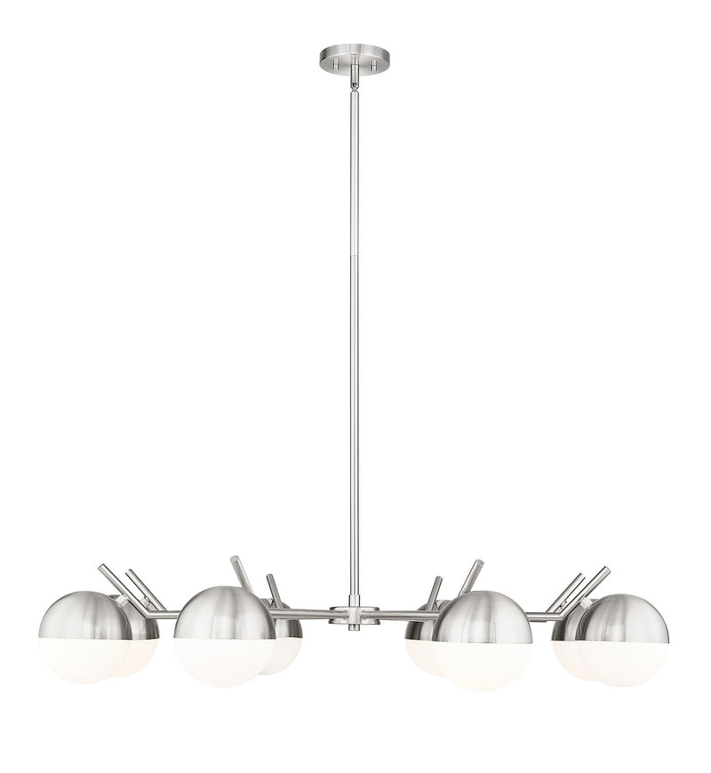 Z-Lite 7517-8BN Eight Light Chandelier, Brushed Nickel