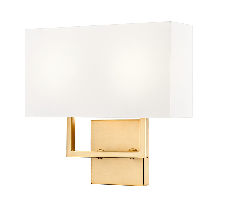 Z-Lite 815-2S-OBR Two Light Wall Sconce, Olde Brass
