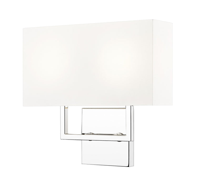 Z-Lite 815-2S-PN Two Light Wall Sconce, Polished Nickel