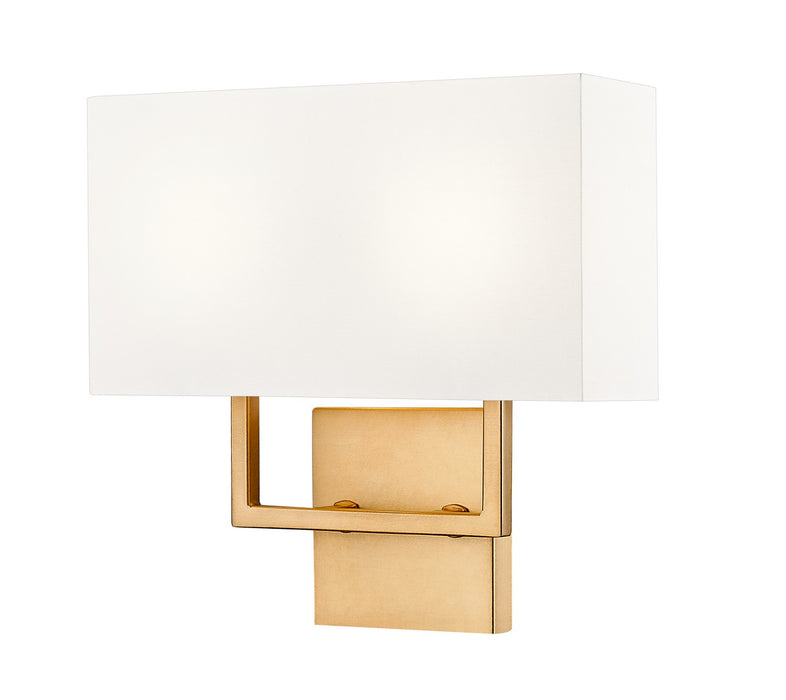 Z-Lite 815-2S-RB Two Light Wall Sconce, Rubbed Brass