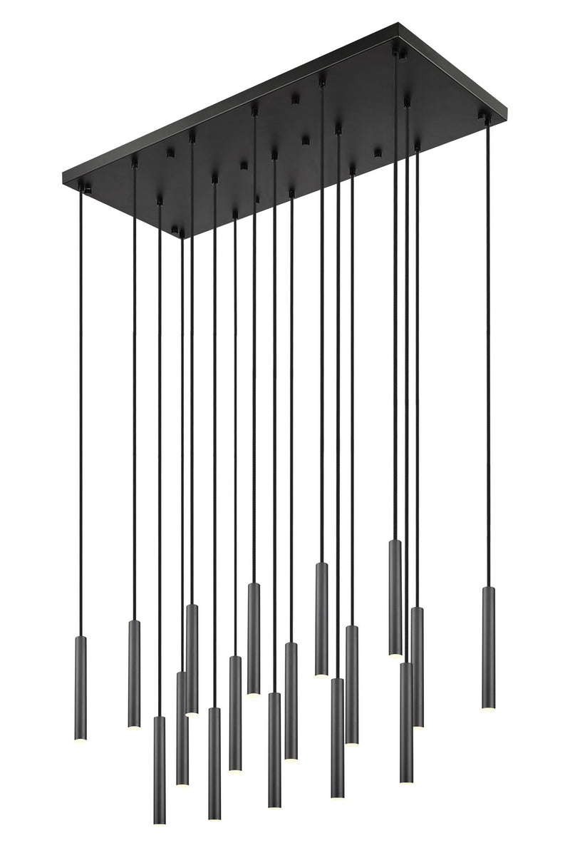 Z-Lite 919MP12-17L-MB-LED LED Linear Chandelier, Matte Black