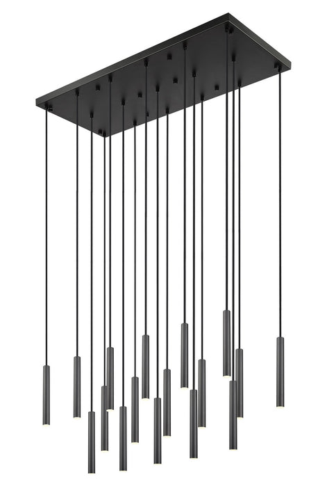 Z-Lite 919MP12-17L-MB-LED LED Linear Chandelier, Matte Black