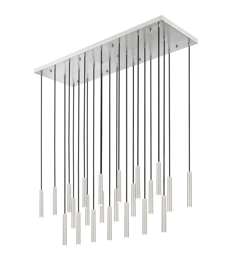 Z-Lite 919MP12-23L-BN-LED LED Linear Chandelier, Brushed Nickel