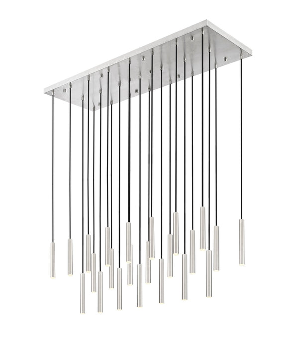 Z-Lite 919MP12-23L-BN-LED LED Linear Chandelier, Brushed Nickel