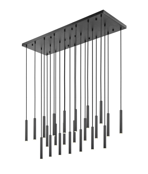 Z-Lite 919MP12-23L-MB-LED LED Linear Chandelier, Matte Black