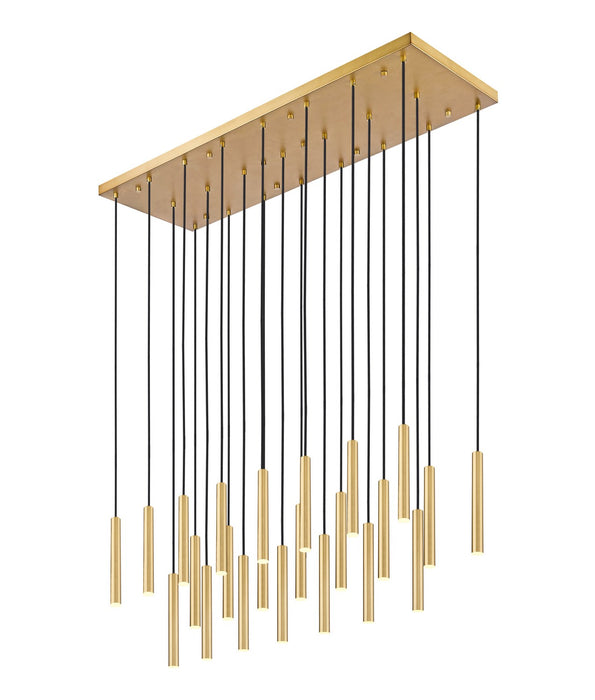 Z-Lite 919MP12-23L-MGLD-LED LED Linear Chandelier, Modern Gold