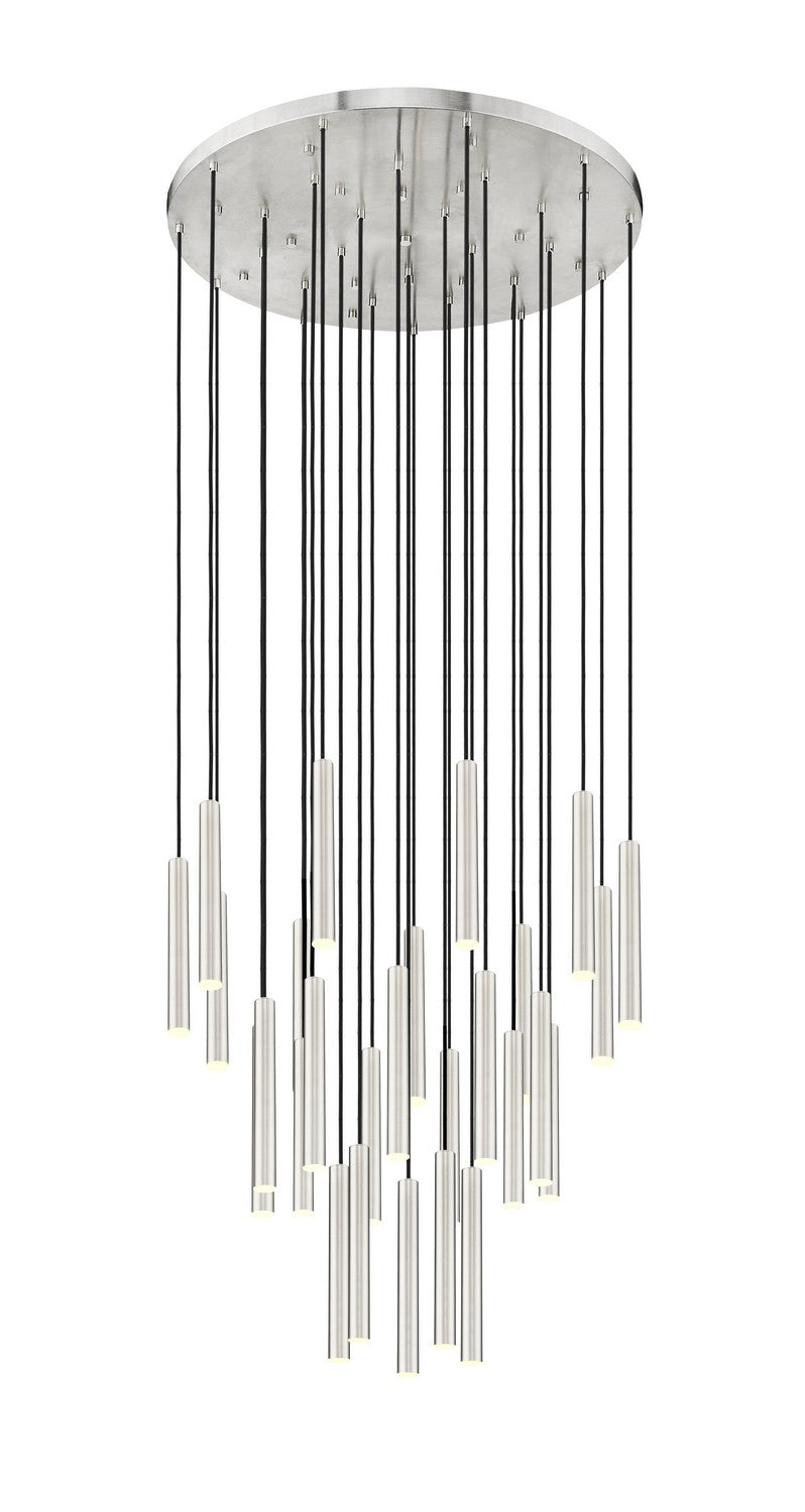 Z-Lite 919MP12-27R-BN-LED LED Chandelier, Brushed Nickel
