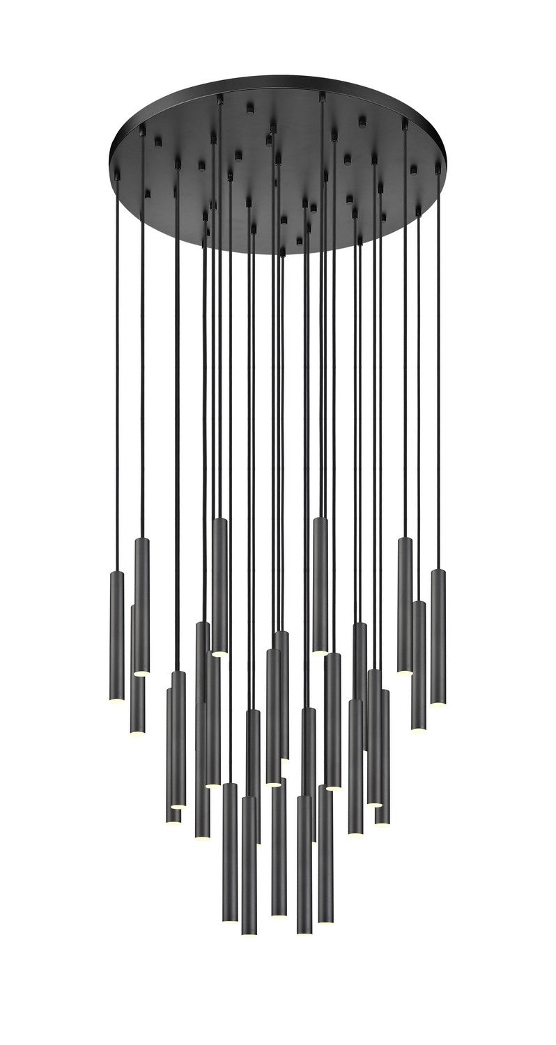 Z-Lite 919MP12-27R-MB-LED LED Chandelier, Matte Black