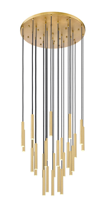 Z-Lite 919MP12-27R-MGLD-LED LED Chandelier, Modern Gold