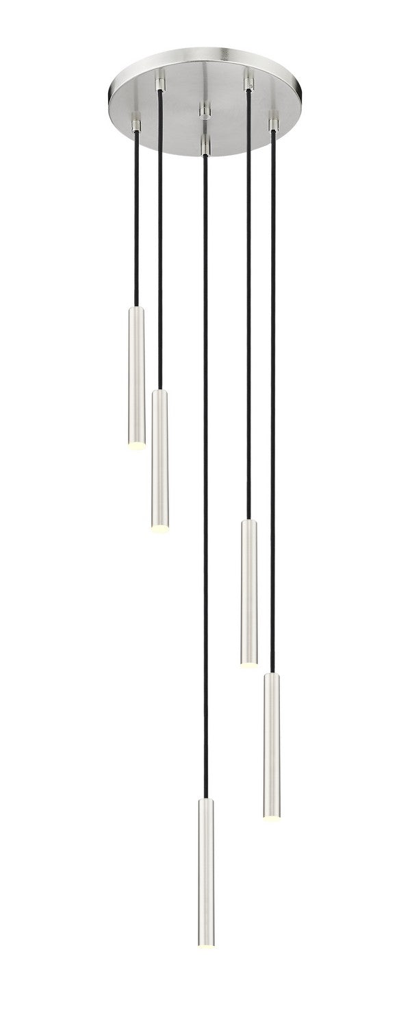 Z-Lite 919MP12-5R-BN-LED LED Chandelier, Brushed Nickel