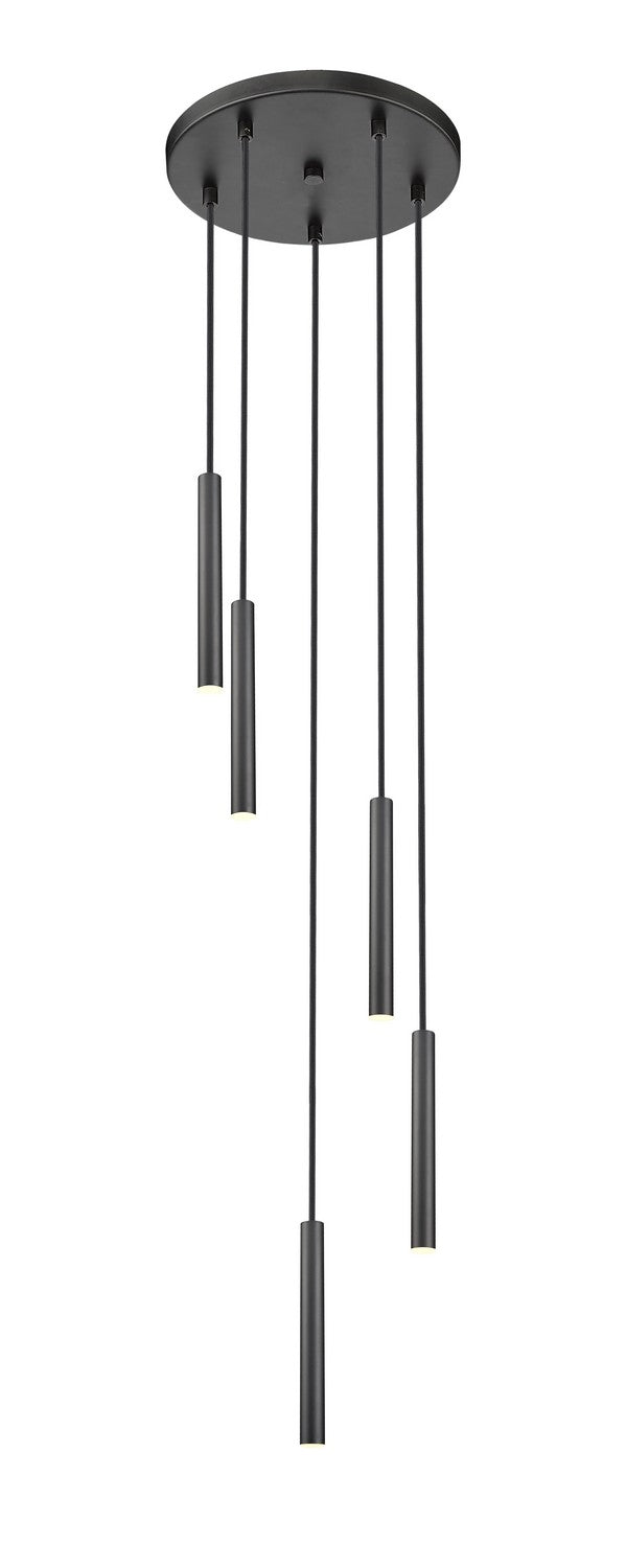 Z-Lite 919MP12-5R-MB-LED LED Chandelier, Matte Black