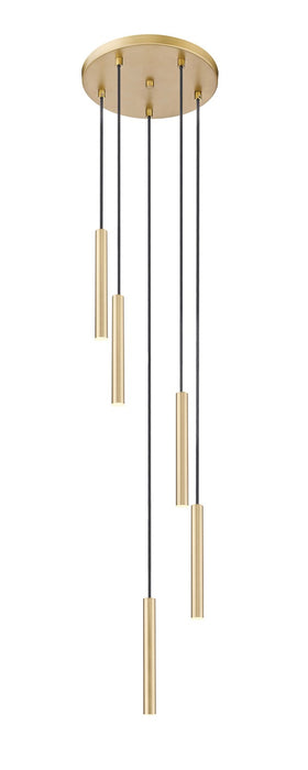 Z-Lite 919MP12-5R-MGLD-LED LED Chandelier, Modern Gold