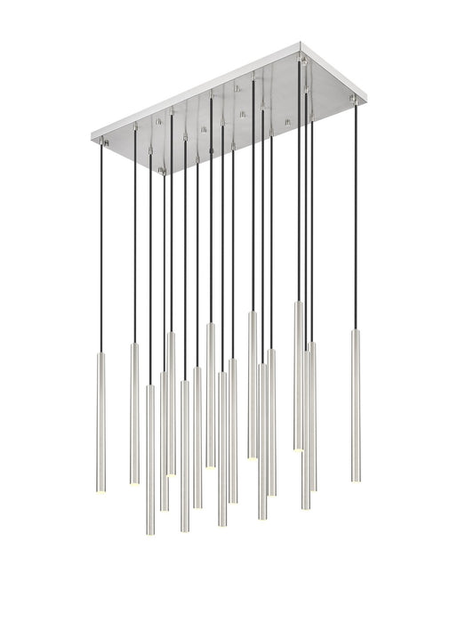 Z-Lite 919MP24-17L-BN-LED LED Linear Chandelier, Brushed Nickel