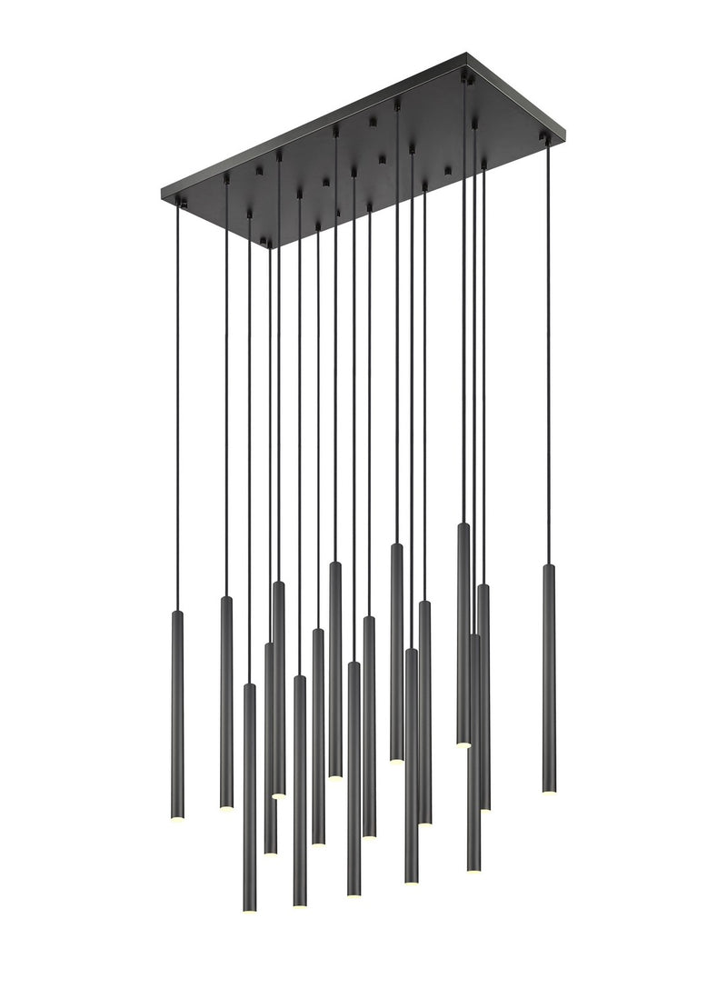 Z-Lite 919MP24-17L-MB-LED LED Linear Chandelier, Matte Black