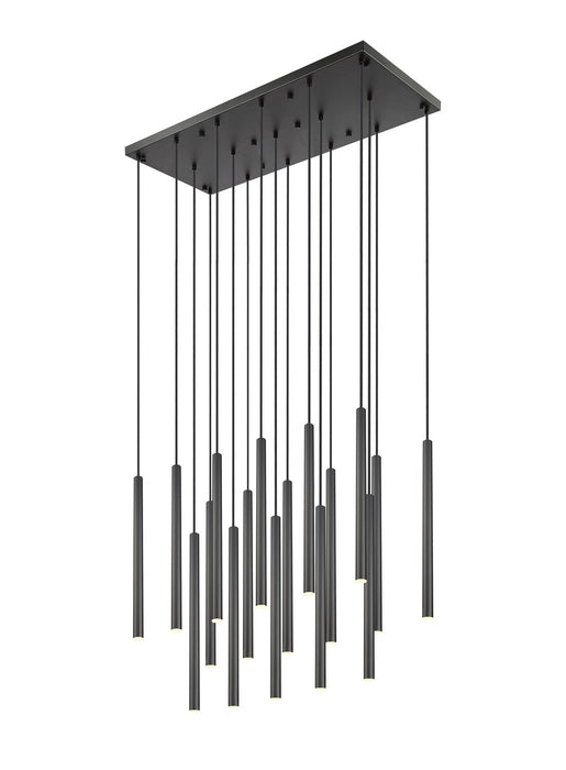 Z-Lite 919MP24-17L-MB-LED LED Linear Chandelier, Matte Black