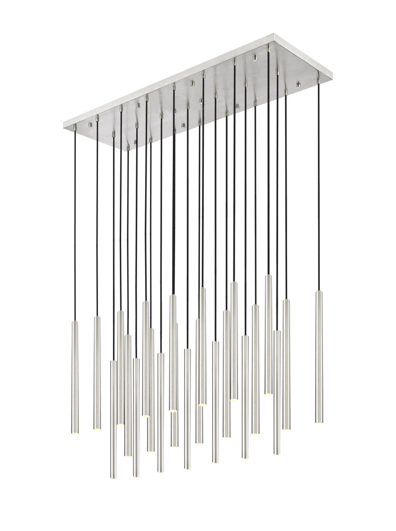 Z-Lite 919MP24-23L-BN-LED LED Linear Chandelier, Brushed Nickel
