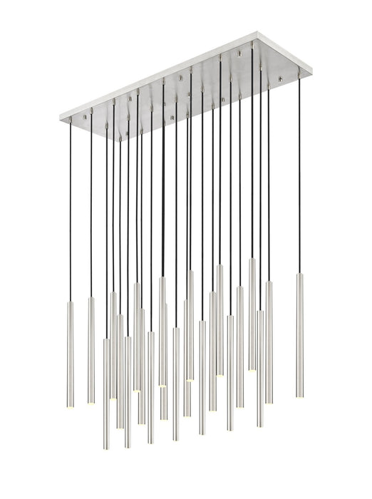 Z-Lite 919MP24-23L-BN-LED LED Linear Chandelier, Brushed Nickel