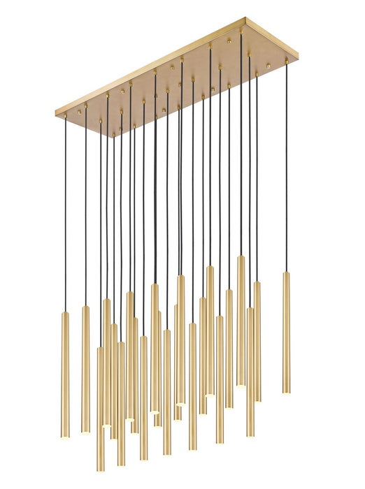 Z-Lite 919MP24-23L-MGLD-LED LED Linear Chandelier, Modern Gold