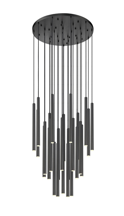 Z-Lite 919MP24-27R-MB-LED LED Chandelier, Matte Black