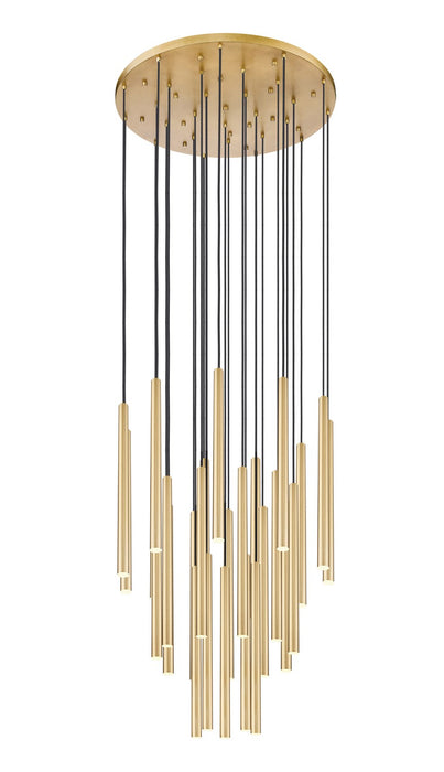 Z-Lite 919MP24-27R-MGLD-LED LED Chandelier, Modern Gold