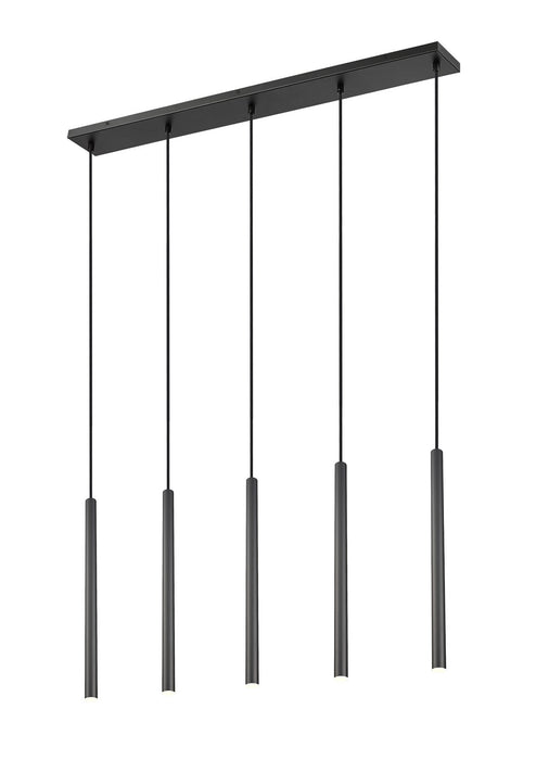 Z-Lite 919MP24-5L-MB-LED LED Linear Chandelier, Matte Black