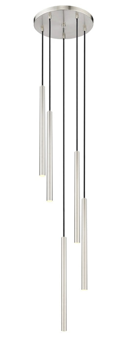 Z-Lite 919MP24-5R-BN-LED LED Chandelier, Brushed Nickel