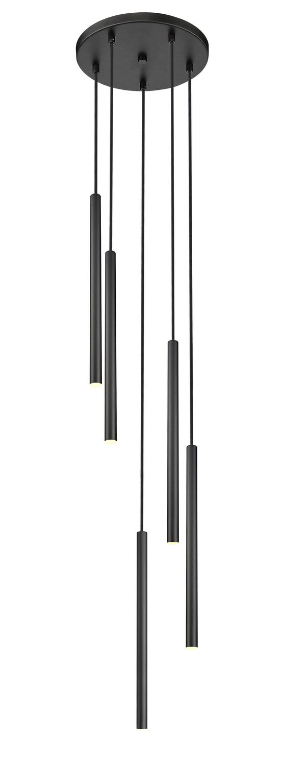 Z-Lite 919MP24-5R-MB-LED LED Chandelier, Matte Black