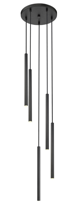 Z-Lite 919MP24-5R-MB-LED LED Chandelier, Matte Black