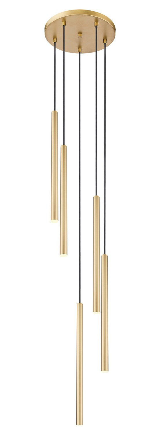 Z-Lite 919MP24-5R-MGLD-LED LED Chandelier, Modern Gold